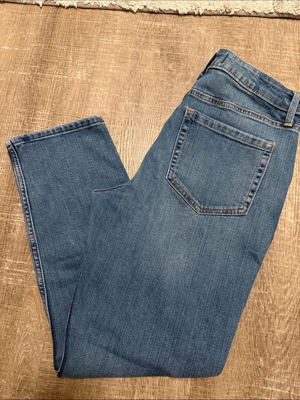 Abercrombie & Fitch Medium Blue Straight Leg Jeans